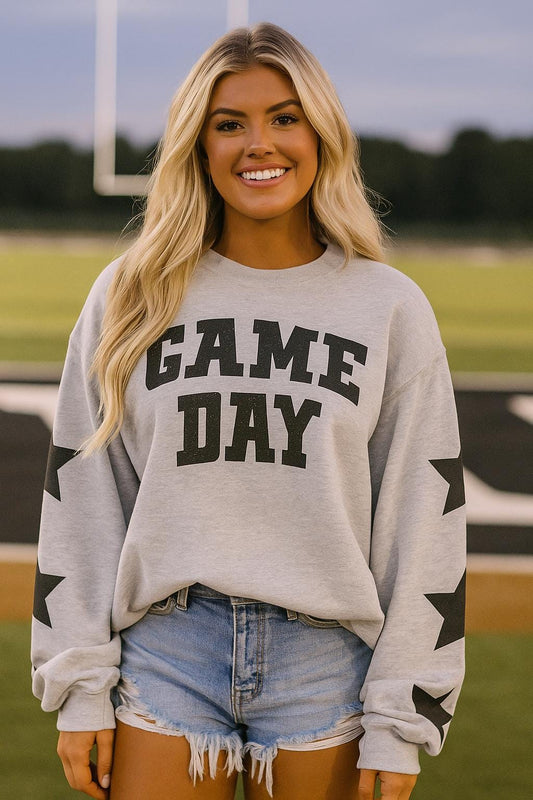 Black Game Day Rugby Pullover