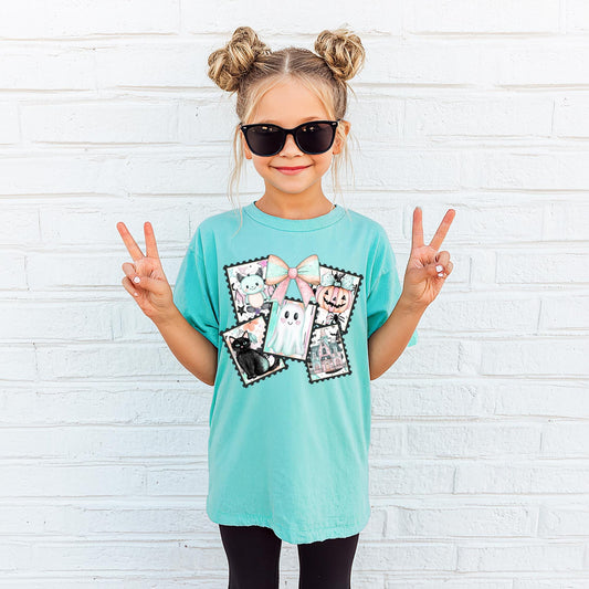 Pastel Halloween Stamps Youth Tee
