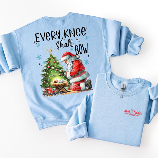 Every Knee Shall Bow- Jesus Santa Top