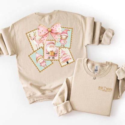 Pink Christmas Coquette Stamps Top