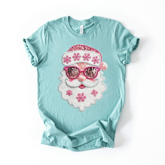 Sequin Santa -Pink Christmas