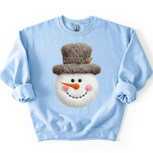 Snowman Face- Faux Fur